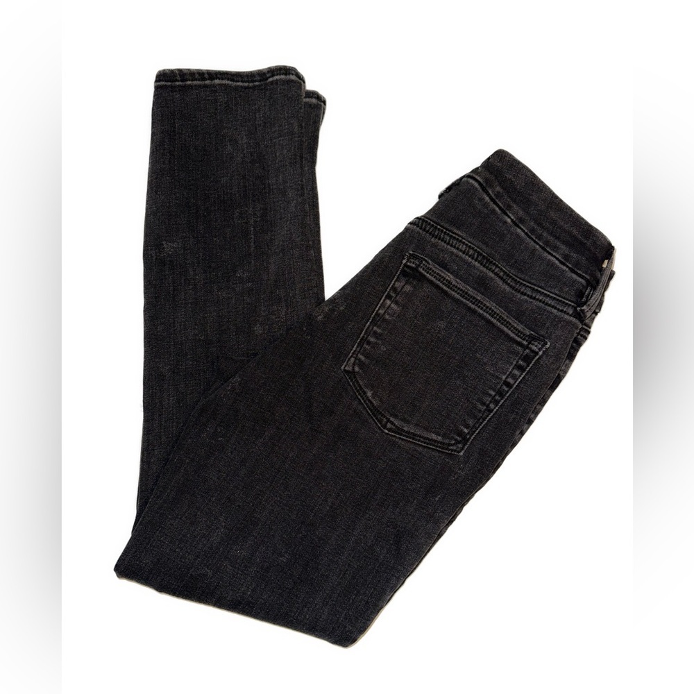 Good American “Good Legs” Crop Jeans Black 2 / 26 preppy business casual - Picture 4 of 12